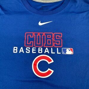 Nike Blue Cubs Baseball Tee